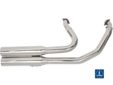 RevTech Performance Auspuffanlage poliert für Harley Softail 07-17 E3 E4