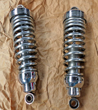 Federbein, Stoßdämpfer  1-4 verstellbar Edelstahl/Chrom * Motorrad * Garagenfund