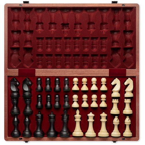 Hölzernes klappbares schach - hölzernes,