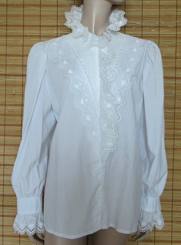 Weisse trachtenbluse spitze - weisse,