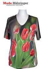Tunika Bluse T-Shirt mit Strass von Vercotti  "Tulpe"  Gr. M - 38/40