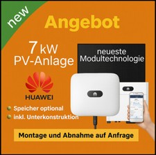 7kW PV Anlage mit Speicher Huawei Komplettpaket Photovoltaikanlage 7 kW Solar