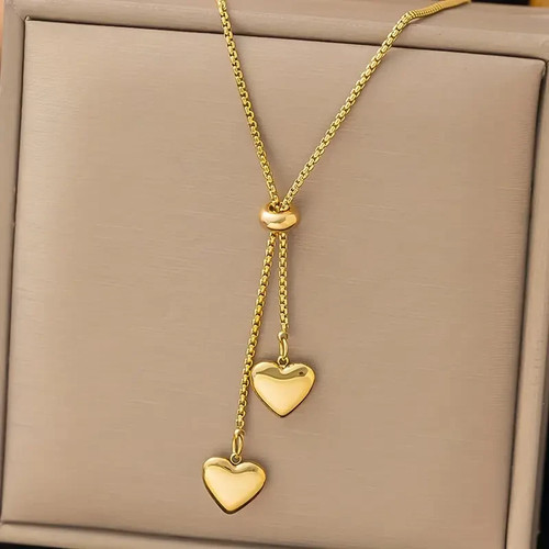 Edelstahl kette damen - y-kette,
