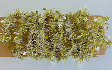 Alter Weihnachtsschmuck Tinsel Girlande Lametta 320 cm mit Sterne