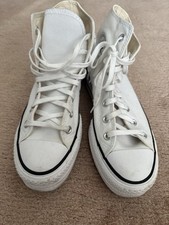 Converse Chuck Taylor All Star Platform High Top – Weiß – Größe 38,5