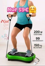 Vibrationsplatte Fitnessgerät Heimtraining 200W – 99 Stufen – inkl. Expander 