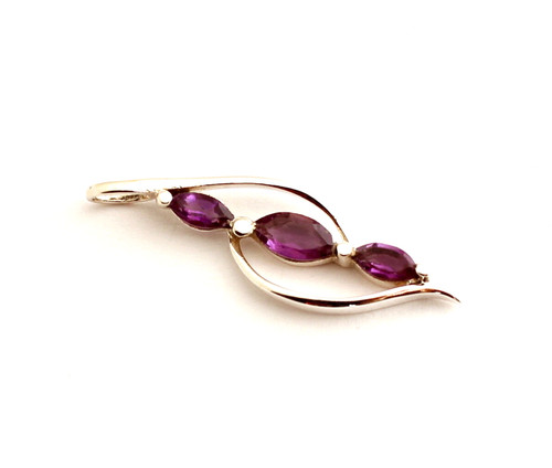 Amethyst anhänger 925 silber - anhänger,