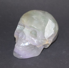 Schädel Fluorit Kristallschädel Quarz Crystal Skull Kristall , 860 Gramm /"150