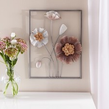 Wanddeko "Metallblüte" - ca