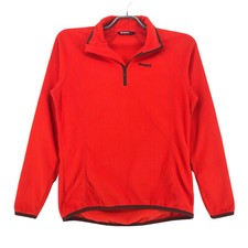 BERGANS OF NORWAY Damen 1667 OMBO Half Zip Rot Fleece Pullover Größe M
