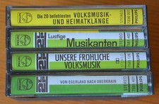 4 Musikkassetten VOLKSMUSIK