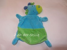 TOPOLINO Schmusetuch Kuscheltuch Esel / Pferd blau & grün