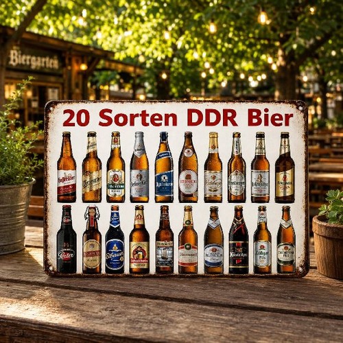 Blechschild sorten ddr - 20,