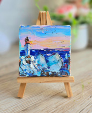 Abstraktes Meer Leuchtturm