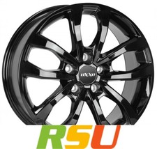 4x Oxxo Hyperion black 6x16" ET68 LK5 118 ML 71.1 Alufelgen 16 Zoll