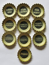 10 Kronkorken -Paulaner Fankronkorken Innendrucke