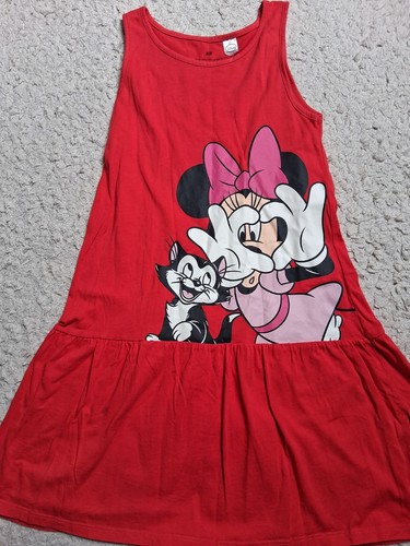 Rotes kleid mit minnie mouse - kleid,