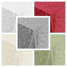 Tischdecke Barock Ranken Moderno, Eckig Oval Rund, Größe und Farbe wählbar