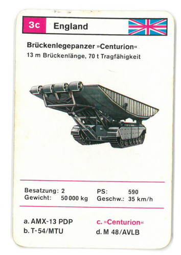 Einzelkarte panzer quartett - /,