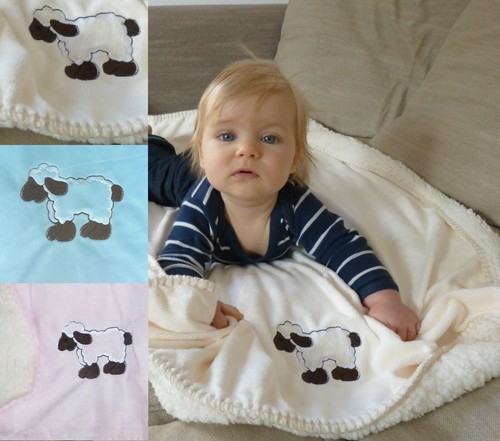Weiche babydecke natur - babydecke,