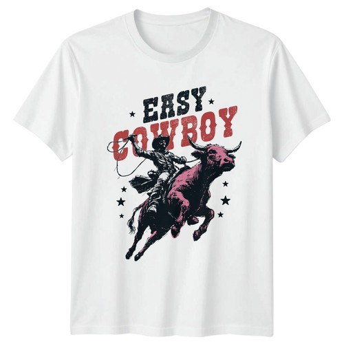 Easy cowboy shirt - cowboy, t-shirt
