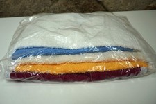 7 Frottee Lätzchen 100% Baumwolle Babylätzchen einfarbig bunte Mischung