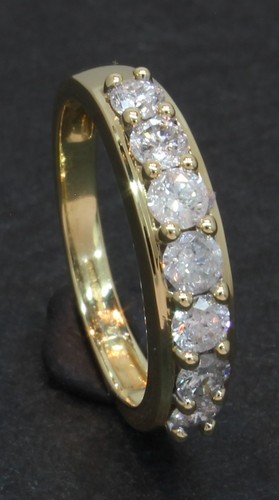 Karat gelbgold ring mit 7 - karat,