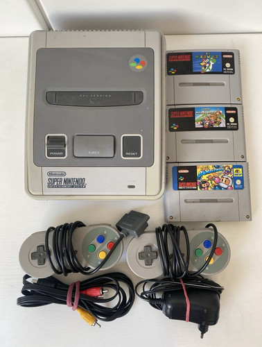 Super nintendo snes 3 mega - super,