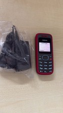 Nokia 1208 Schwarz Rot Geprüft Händler Volle Funktion Garantie Accu Neu Komplett