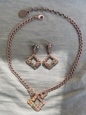 Konplott Mytrix Set Braun Kette Ohring