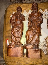 2 Antike Holzfiguren Ca 40 Cm