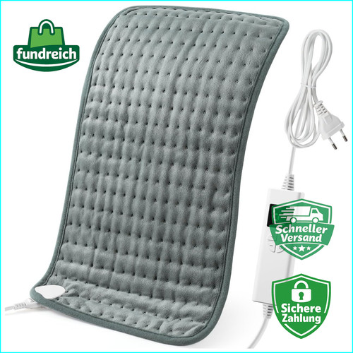 Heizkissen 44x84cm grau - 44x84cm,