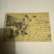 AK. Montreux, 1896, gelaufen
