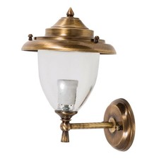 Wandleuchte Messing Hof IP64