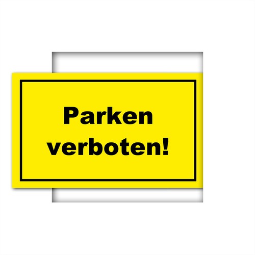 Warnschild parken verboten - warnschild,