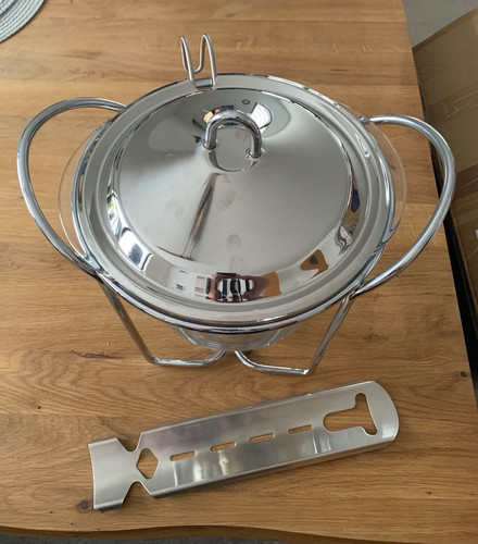 Glas käsefondue set l mit - käsefondue-set, 1,5