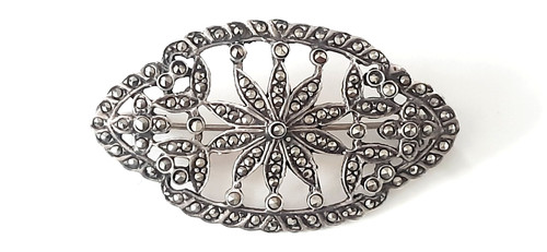 Jugendstil silber brosche - jugendstil,