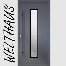 WeltHaus Haustür WH100 Aluminium mit Kunststoff BL21 BlackLine Tür Türen Bonn