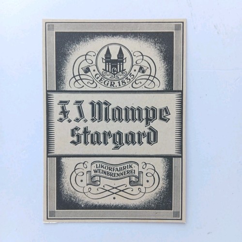 1943 mampe stargard likör - 1943,