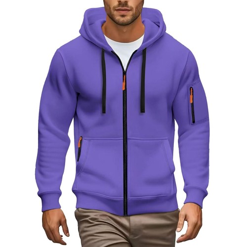 Herren langarm sweatshirt zip - herren,
