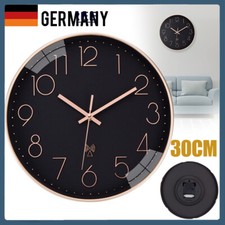 Rund Funkuhr 30cm Wanduhr Ohne