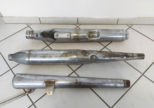 Oldtimer motorrad auspuffrohre - oldtimer,