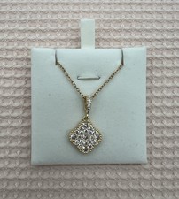 Kleeblattkette, Gold, Glitzer