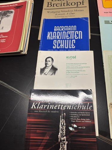Musiknoten klarinetten - ,