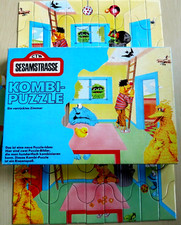 Sesamstrasse, Kombi-Puzzle, 1973, Ein verrücktes Zimmer, 2 Puzzle, 2 x 36 Teile