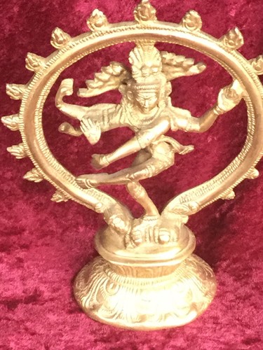 Figur massiv bronze shiva - figur,