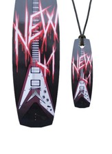 Mini-Board NEWSCHNITZEL Wakeskate 41 - Halskette Geschenk für Boarder WB13#15