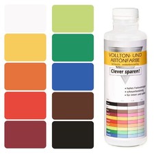 Abtönfarbe Vollton-Farbe Mischfarbe für Wandfarbe innen und außen 500 ml