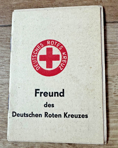 Ddr mitgliedsbuch drk 1962 - drk,