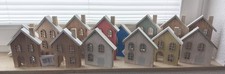 14x Dekoaufsteller MDF Holz Häuschen Silhouette Aufsteller 